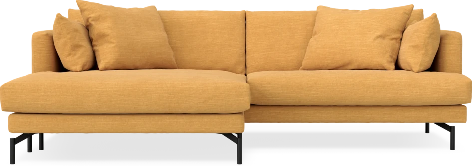 Harper - 4-sits med schäslong XL vänster - Gul