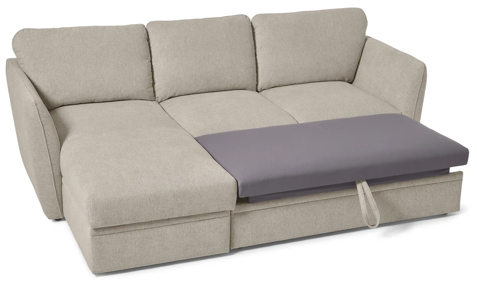 Öland - Bäddsoffa med schäslong vänster - Beige