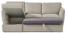 Öland - Bäddsoffa med schäslong vänster - Beige