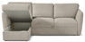 Öland - Bäddsoffa med schäslong vänster - Beige