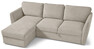 Öland - Bäddsoffa med schäslong vänster - Beige