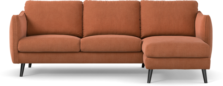 Madison - 2-sits soffa med schäslong höger - Orange