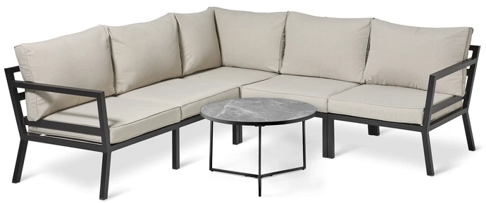 Maxime/Encore, Utesoffa med bord Ø 80 cm