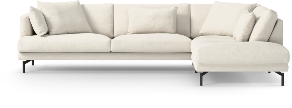 Harper - 3-sits soffa med divan höger - Vit