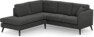 Eden - 2-sits soffa med divan - Svart