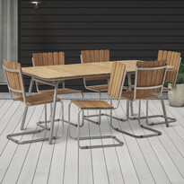 Mölle - Utegrupp med bord och 6 stolar - inspiration