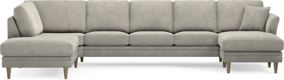 Eden - 3-sits soffa med divan vänster och schäslong höger - Grå