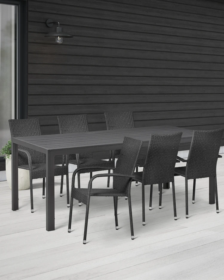 Village - Utegrupp med bord och 6 karmstolar - inspiration
