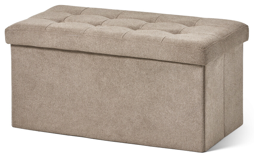 Marja - Puff, B 76 cm - Brun
