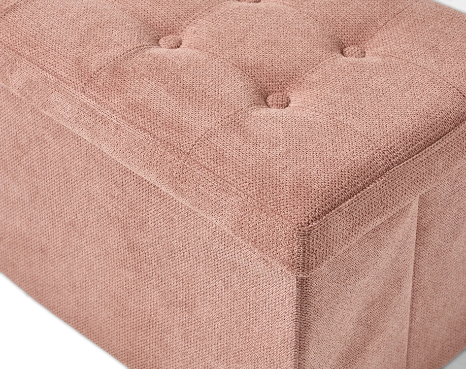 Marja - Puff, B 76 cm - Rosa