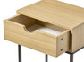 Plint - Sängbord med 1 låda, 40x28,5x70 cm - Beige