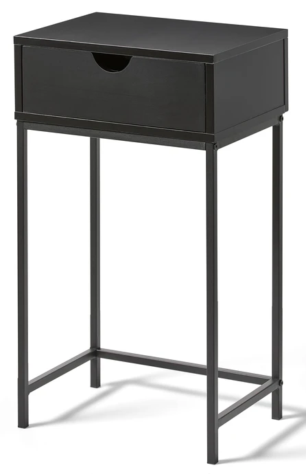 Plint, Sängbord med 1 låda, 40x28,5x70 cm