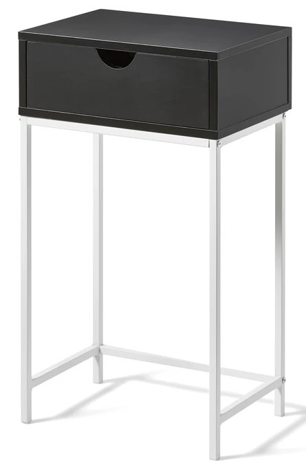 Plint, Sängbord med 1 låda, 40x28,5x70 cm