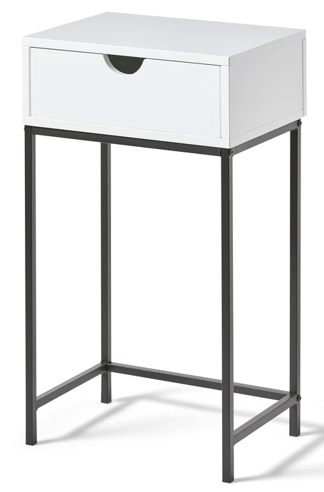 Plint, Sängbord med 1 låda, 40x28,5x70 cm