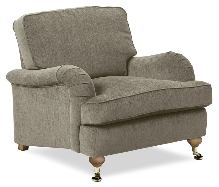 Oxford - Fåtölj, fast klädsel - Beige