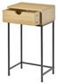 Plint - Sängbord med 1 låda, 40x28,5x70 cm - Beige