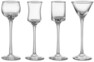 Nubbe - Snapsglas, H 16 cm, 4 cl, 4 pack - Vit
