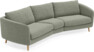 Madison - 3-sits soffa svängd, 90 cm - Grön