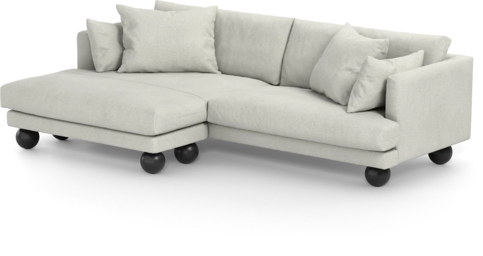 Harper - 4-sits med schäslong XL vänster - Vit