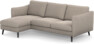 Madison Lux - 2-sits soffa med schäslong vänster - Beige