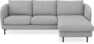 Madison Lux - 2-sits soffa med schäslong höger - Grå
