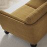 Madison Lux - 2-sits soffa med schäslong vänster - Gul