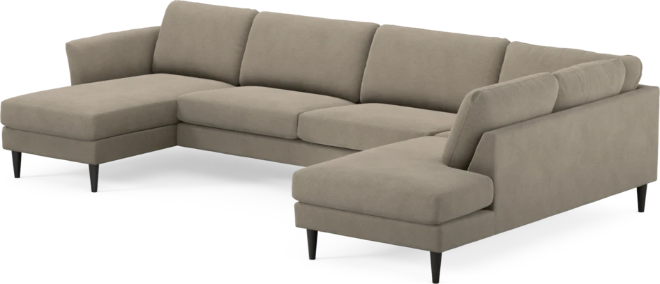 Bridge - 3-sits soffa med schäslong vänster och divan höger - Beige