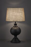 Bombay - Bordslampa, H49 Ø29 cm - Svart