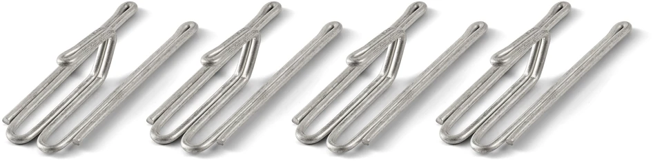Candela - 2-fingerkrok, låg fattning, 10-pack - Grå
