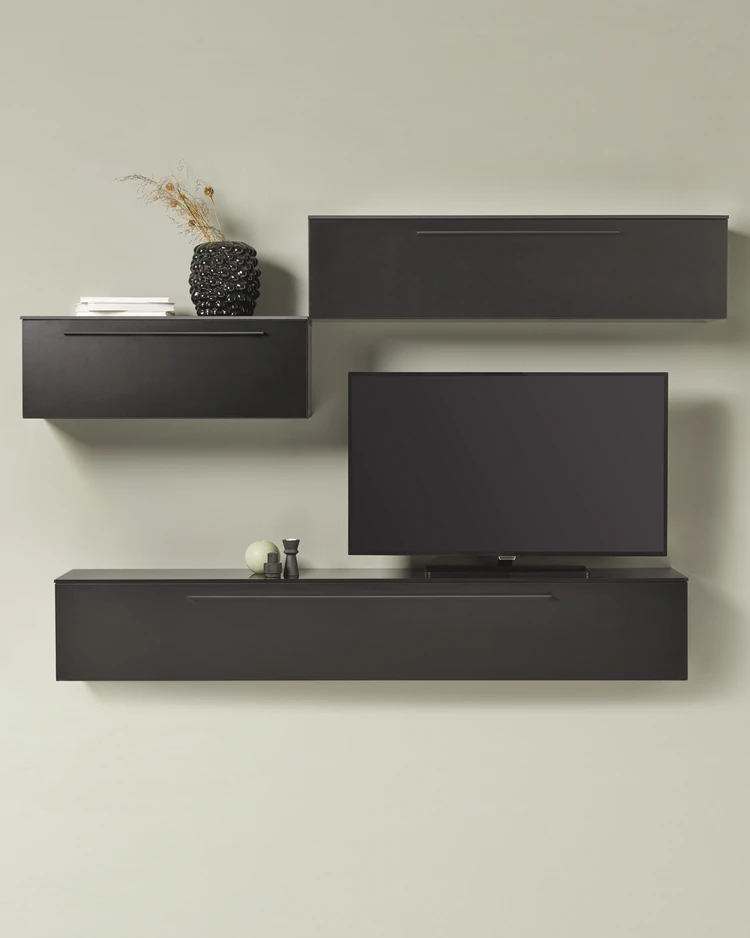 Infinity - Tv-bänk, 138x33x35-45 cm - inspiration