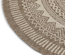 Enerum - Flatvävd matta, inom-/utomhus, Ø 120 cm - Beige
