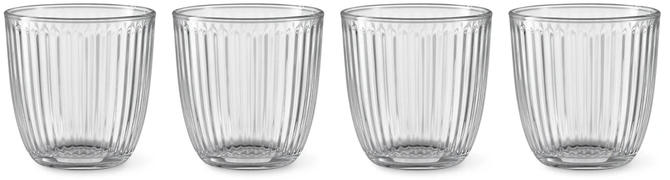 Stripe - Glas 4-pack, H 8,3 Ø 8,3 cm, 29 cl - Vit
