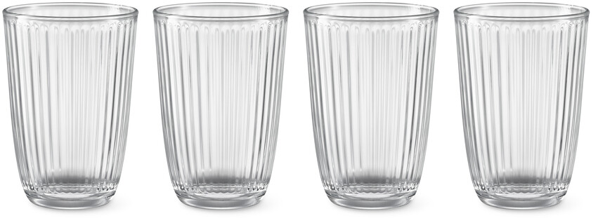 Stripe - Longdrinkglas, H 11,8 Ø8,3, 37 cl, 4-pack - Vit