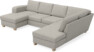 Friday - 3-sits soffa med schäslong vänster och divan höger - Beige