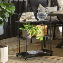 Odette - Rullvagn med 3 hyllplan, 64,5x28x78 cm - inspiration