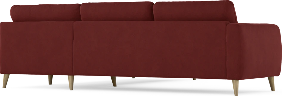 Bridge - Hörnsoffa, 2+2-sits - Röd