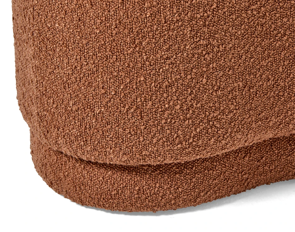 Kidney - Puff, B60 D40 cm - Orange