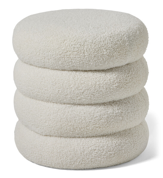 Bosse - Puff, Ø41 cm - Vit