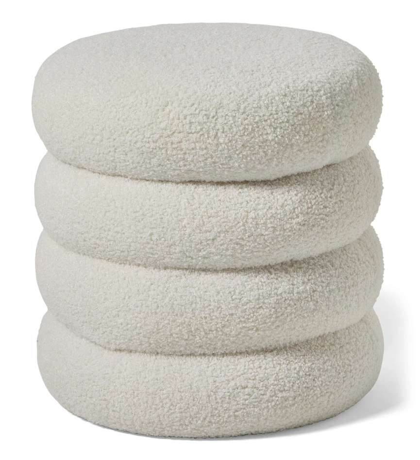 Bosse - Puff, Ø41 cm - Vit