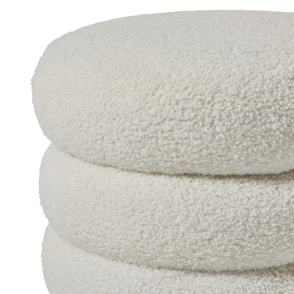 Bosse - Puff, Ø41 cm - Vit