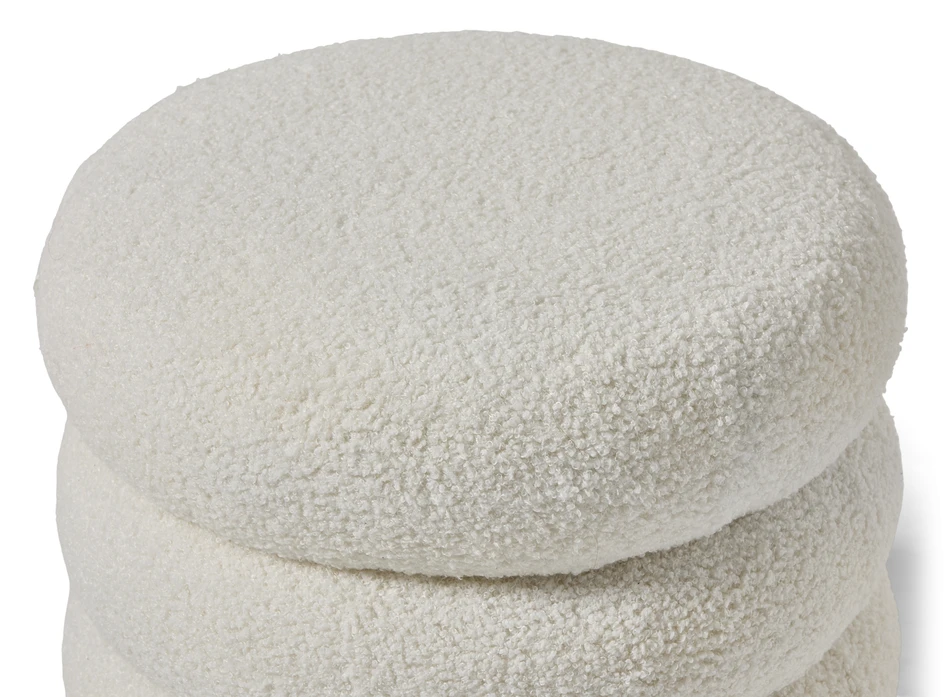 Bosse - Puff, Ø41 cm - Vit