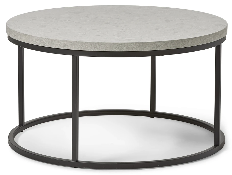 Santos - Soffbord, Ø 80 H 45 cm - Grå