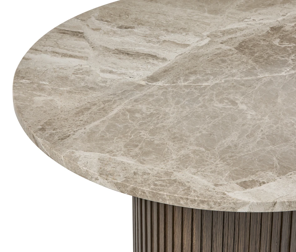 Ace/Astrid - Soffbord, Ø85, H 45 cm - Beige