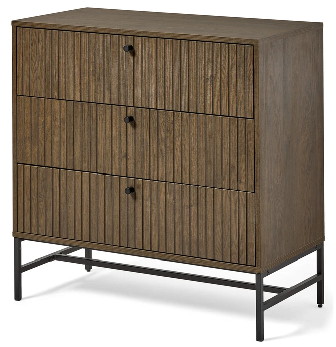 Tino, Byrå med 3 lådor, 81x40x81 cm