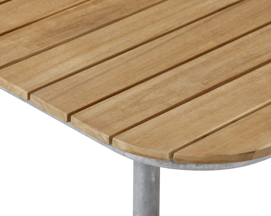 Mölle - Utegrupp med bord och 8 stolar - Brun