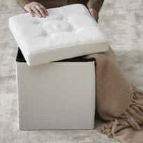 Marja - Sittpall, B 38 cm, bouclétyg - inspiration