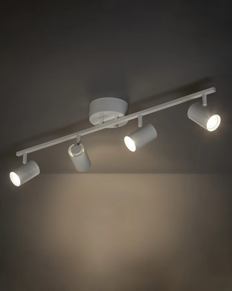 Denver - Taklampa L80 B12 cm - Vit