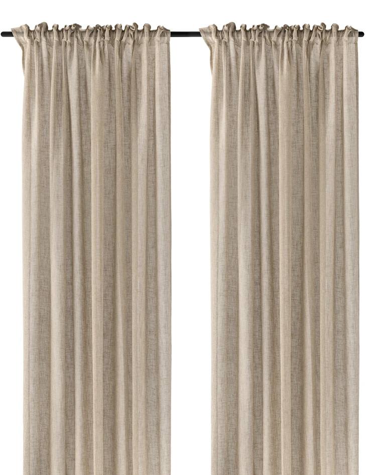 Sunnan - Gardin, 140x300 cm, 2-pack - Beige