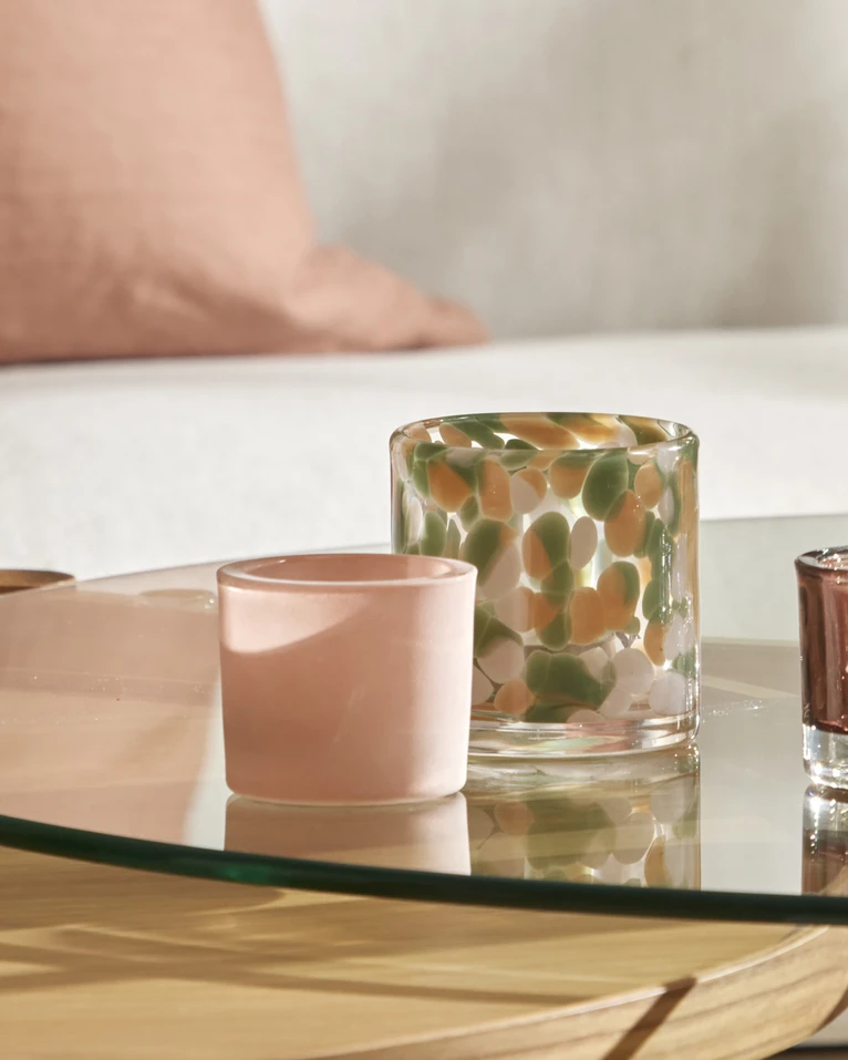 Mango Powder, Ljuslykta, H 6 Ø 7 cm