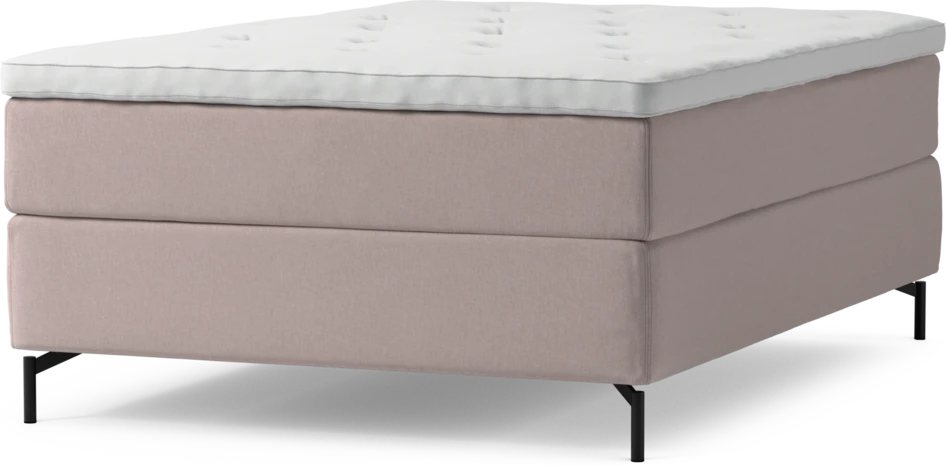 Delux Exclusive - Kontinentalsäng, enkelsäng 140 cm med bäddmadrass och sängben